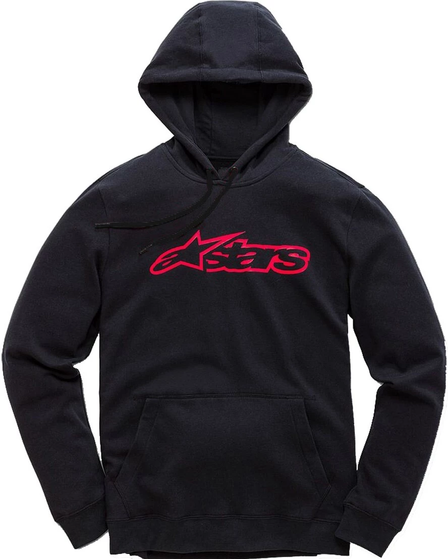 Alpinestars Blaze Black/Red Pullover Fleece Hoodie 1 Alpinestars Blaze Black/Red Pullover Fleece Hoodie