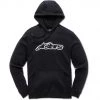 Alpinestars Blaze Black/White Pullover Fleece Hoodie