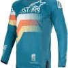 Alpinestars 2020 Techstar Venom Petrol/White/Fluro Orange Jersey