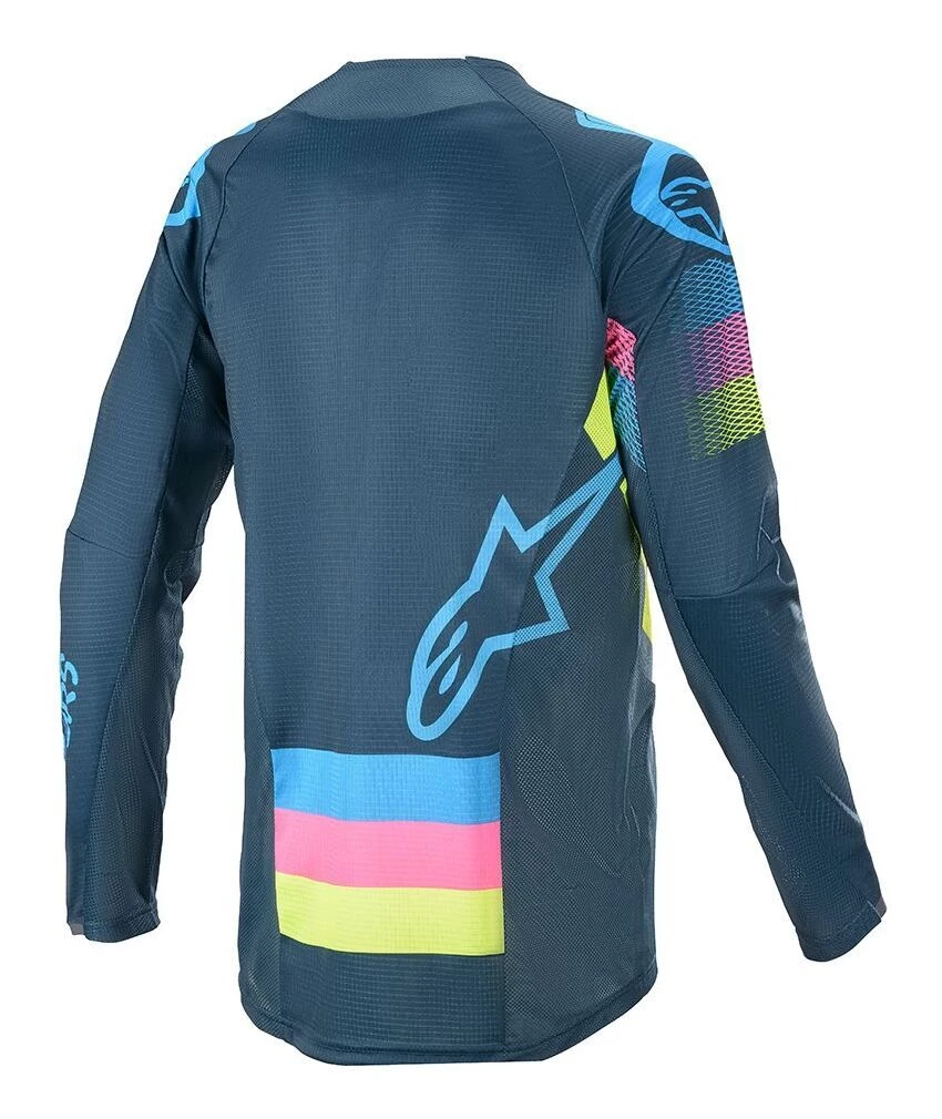 Alpinestars 2020 Techstar Venom Navy/Aqua/Fluro Pink Jersey 2 Alpinestars 2020 Techstar Venom Navy/Aqua/Fluro Pink Jersey - Image 2