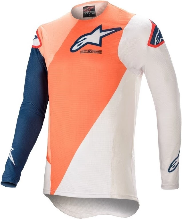 Alpinestars 2021 Supertech Blaze Orange/Blue Jersey 1 Alpinestars 2021 Supertech Blaze Orange/Blue Jersey