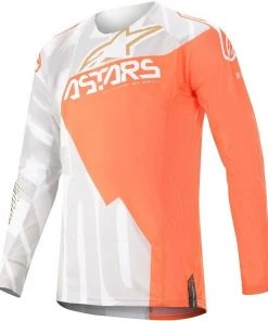 Alpinestars 2020 Techstar Factory Metal White/Fluro Orange/Gold Jersey