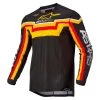 Alpinestars 2022 Techstar Quadro Black/Yellow/Tangerine Jersey