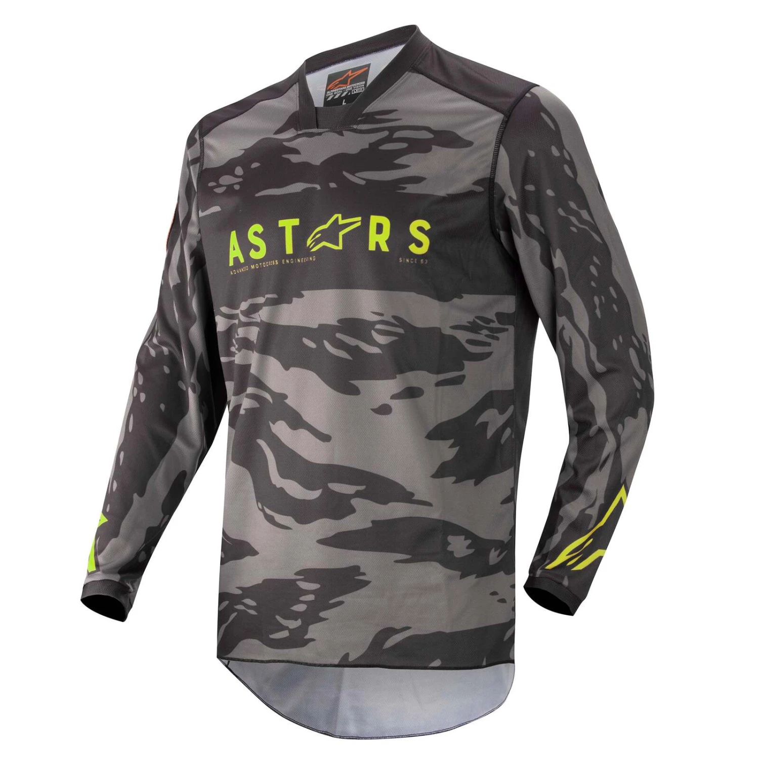 Alpinestars 2022 Racer Tactical Black/Grey Camo/Fluro Yellow Jersey 1 Alpinestars 2022 Racer Tactical Black/Grey Camo/Fluro Yellow Jersey