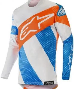 Alpinestars 2019 Racer Tech Atomic Cool Grey/Mid Blue/Fluro Orange Jersey