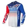 Alpinestars 2022 Racer Compass Off White/Fluro Red/Blue Jersey