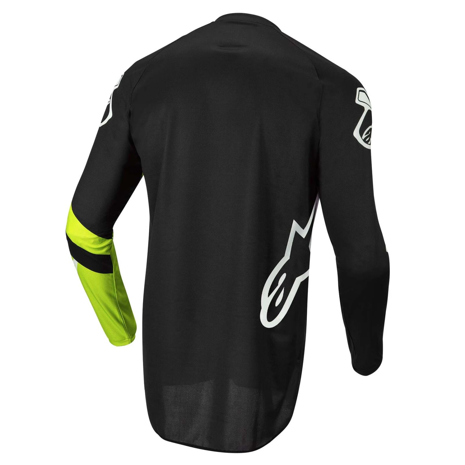 Alpinestars 2022 Fluid Chaser Black/Fluro Yellow Jersey 2 Alpinestars 2022 Fluid Chaser Black/Fluro Yellow Jersey - Image 2