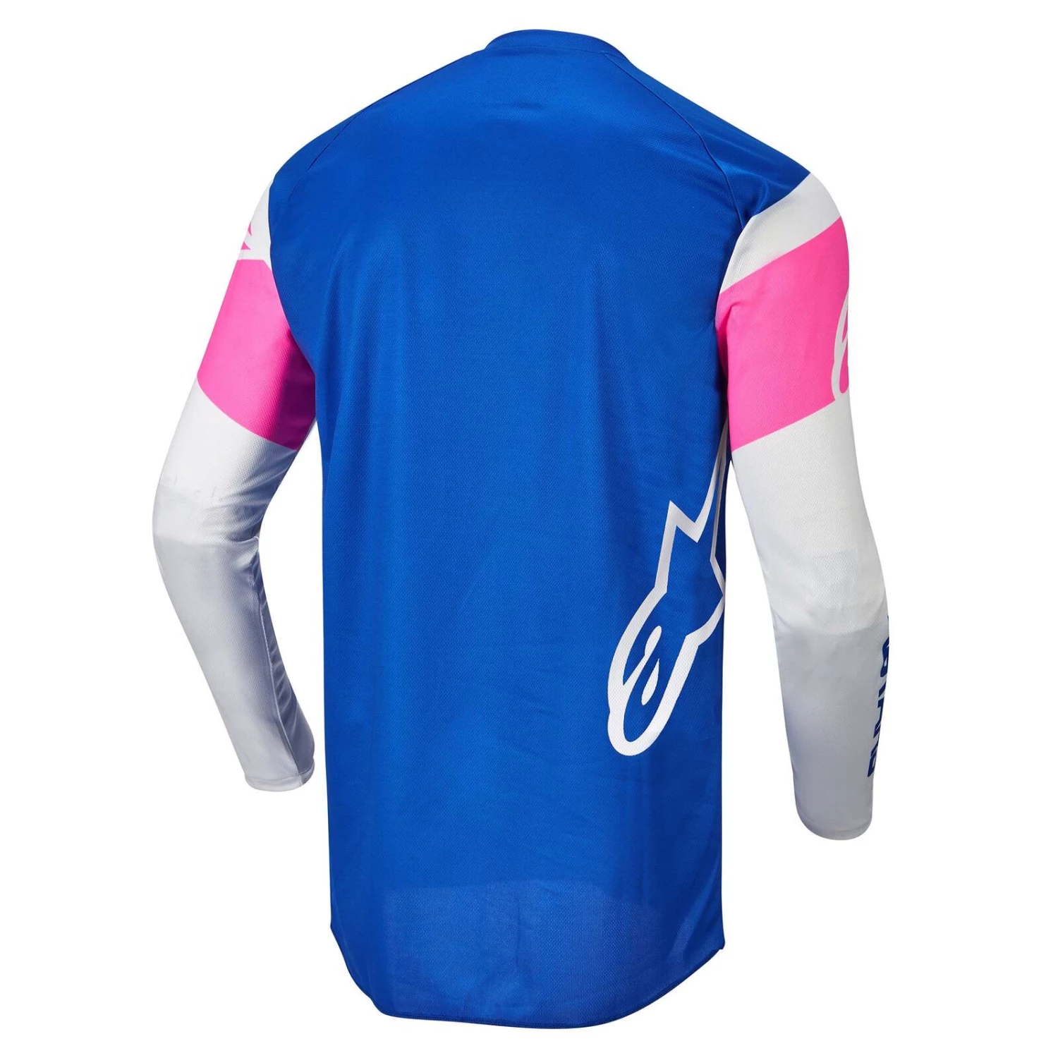 Alpinestars 2022 Fluid Triple Blue/Off White/Fluro Pink Jersey 2 Alpinestars 2022 Fluid Triple Blue/Off White/Fluro Pink Jersey - Image 2