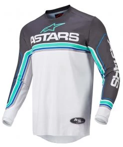 Alpinestars 2022 Fluid Speed Anthracite/Light Grey/Blue Jersey