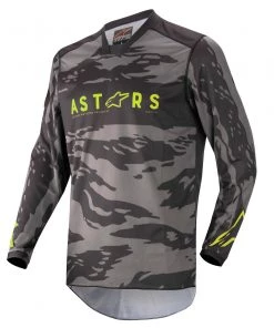 Alpinestars 2022 Racer Tactical Black/Grey Camo/Fluro Yellow Youth Jersey