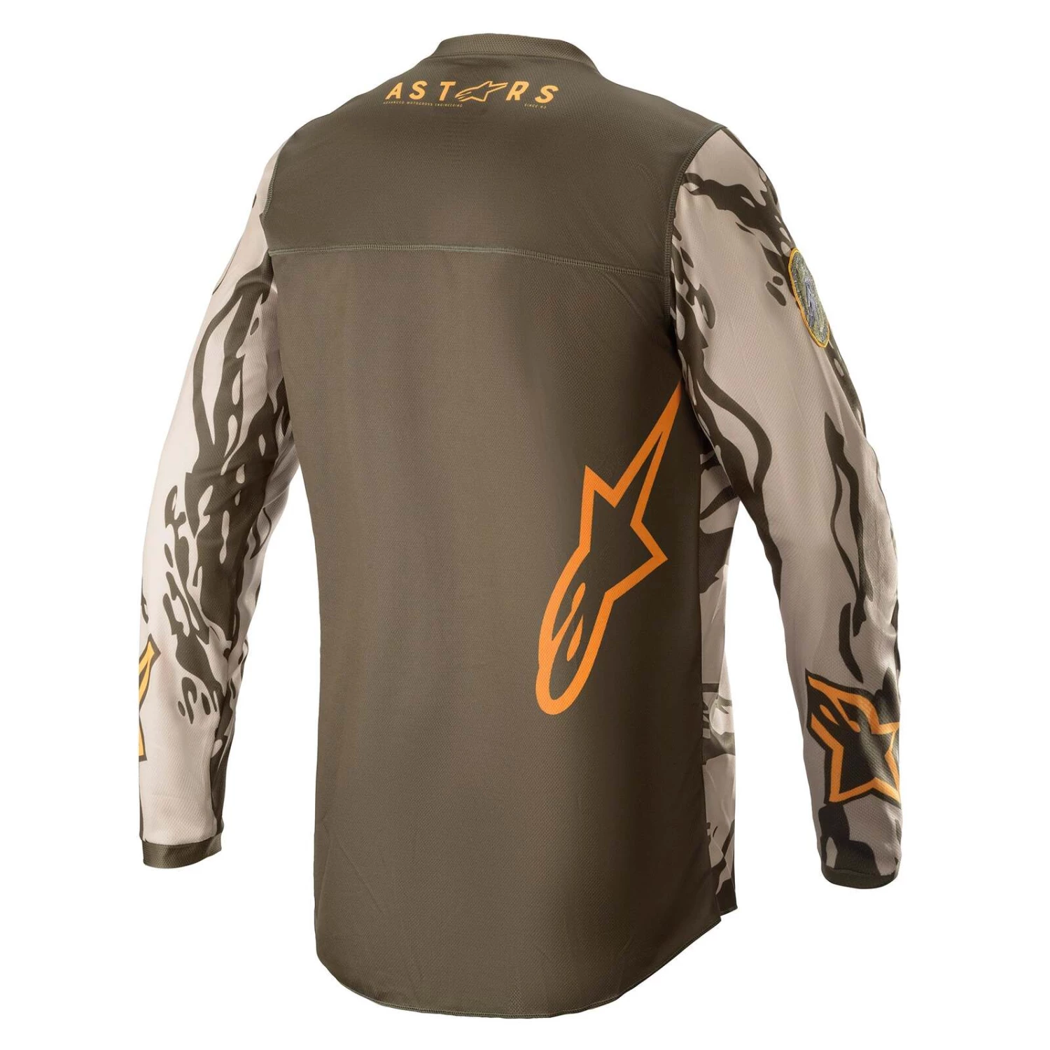 Alpinestars 2022 Racer Tactical Military Sand Camo/Tangerine Youth Jersey 2 Alpinestars 2022 Racer Tactical Military Sand Camo/Tangerine Youth Jersey - Image 2