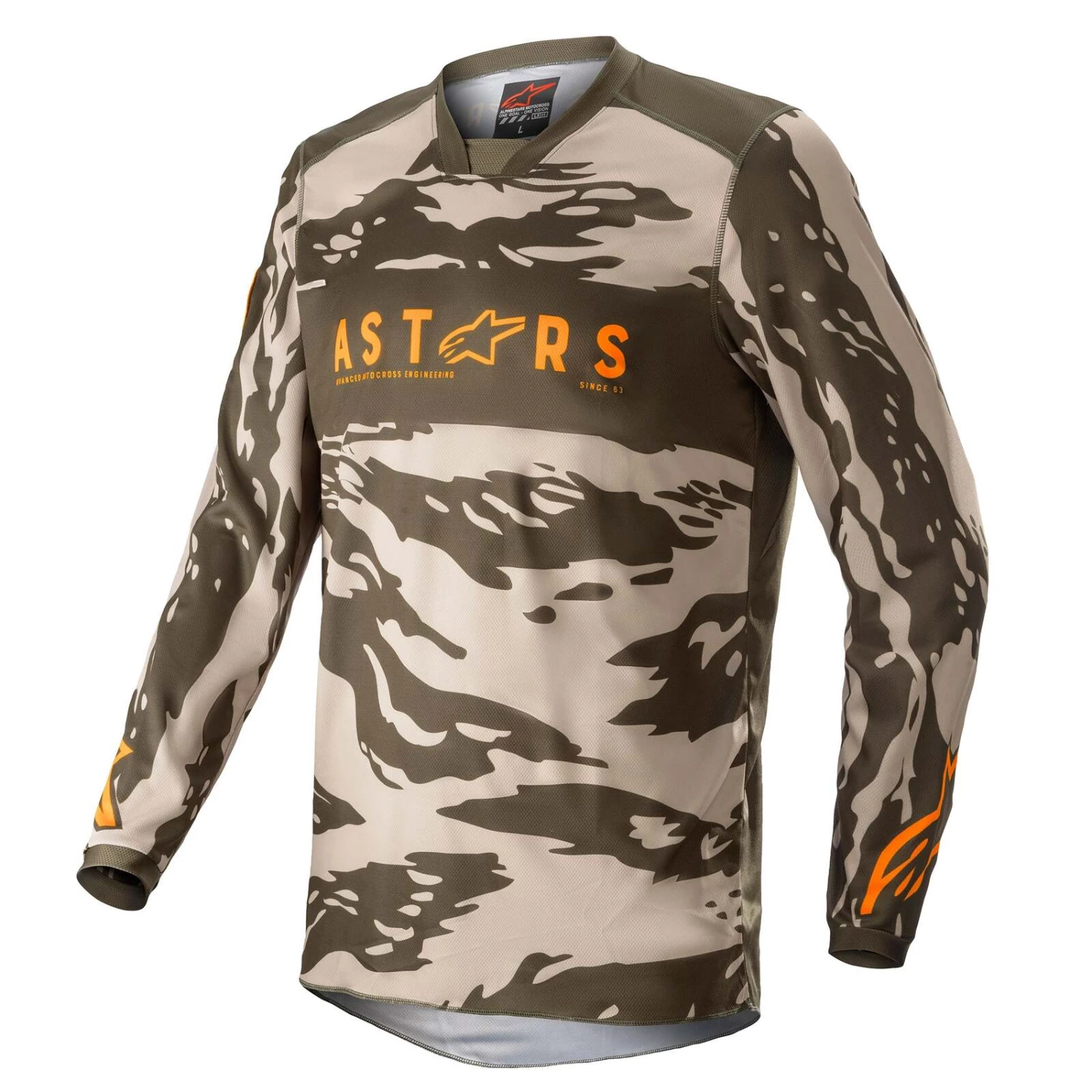 Alpinestars 2022 Racer Tactical Military Sand Camo/Tangerine Youth Jersey 1 Alpinestars 2022 Racer Tactical Military Sand Camo/Tangerine Youth Jersey
