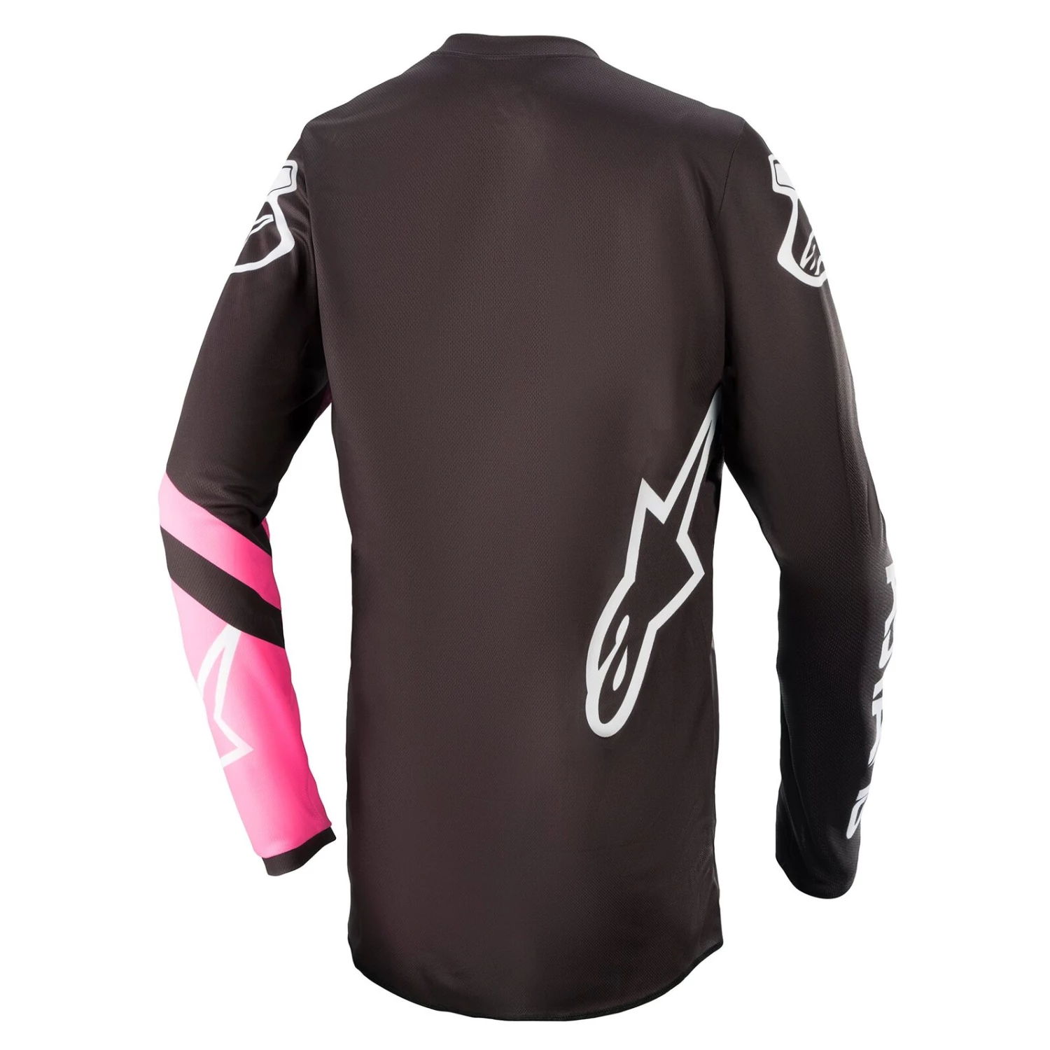Alpinestars 2022 Fluid Chaser Black/Fluro Pink/Orange Womens Jersey 2 Alpinestars 2022 Fluid Chaser Black/Fluro Pink/Orange Womens Jersey - Image 2