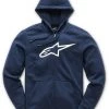 Alpinestars Ageless ii Navy/White Zip-Up Hoodie