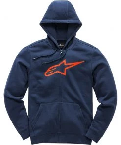 Alpinestars Ageless II Zip Navy/Orange Hoodie