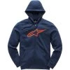 Alpinestars Ageless II Zip Navy/Orange Hoodie [Size:2XL]