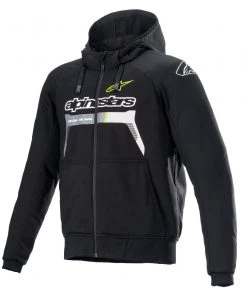 Alpinestars Chrome Ignition Black/Fluro Yellow Zip-Up Hoodie