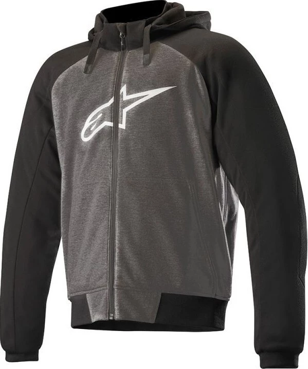 Alpinestars Chrome Sports Anthracite/Black/White Textile Hoodie Jacket 1 Alpinestars Chrome Sports Anthracite/Black/White Textile Hoodie Jacket