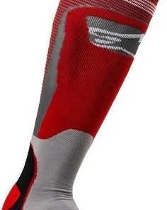 Alpinestars MX Plus 1 Red/Cool Grey Socks