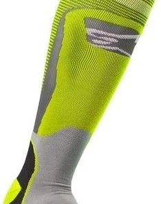 Alpinestars MX Plus 1 Fluro Yellow/Cool Grey Socks