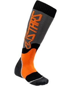 Alpinestars MX Plus 2 Cool Gray/Fluro Orange Youth Socks