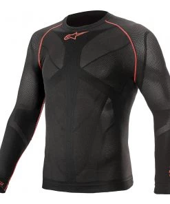 Alpinestars Ride Tech V2 Black/Red Long Sleeve Summer Top