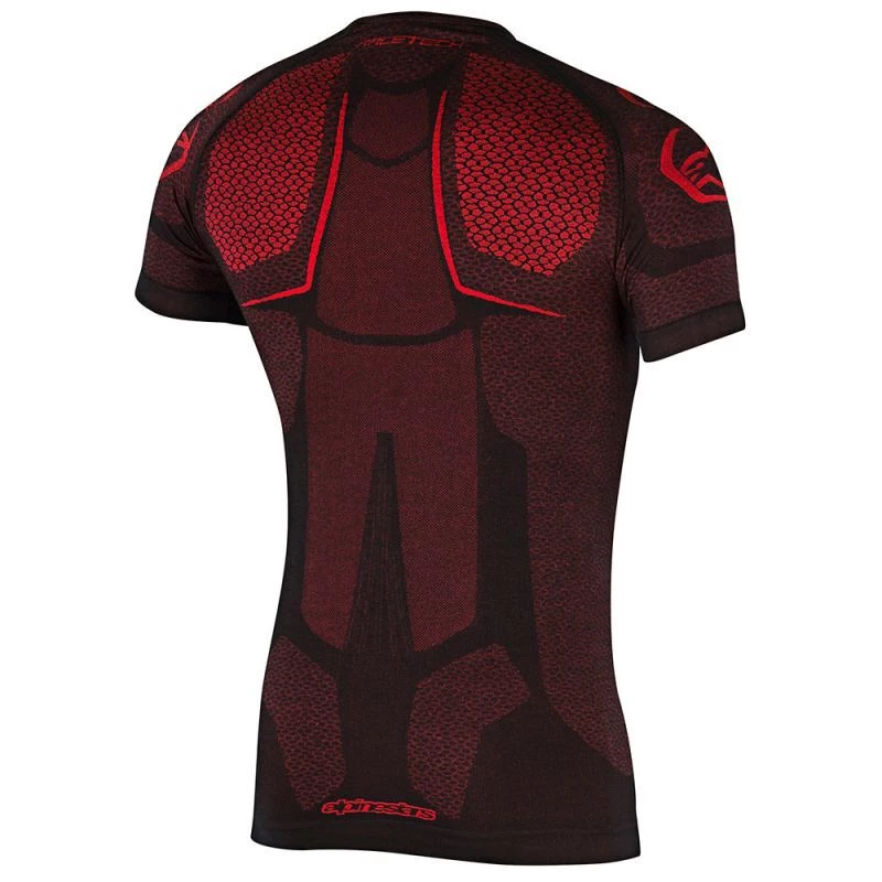 Alpinestars Ride Tech Black/Red Short Sleeve Summer Top 2 Alpinestars Ride Tech Black/Red Short Sleeve Summer Top - Image 2