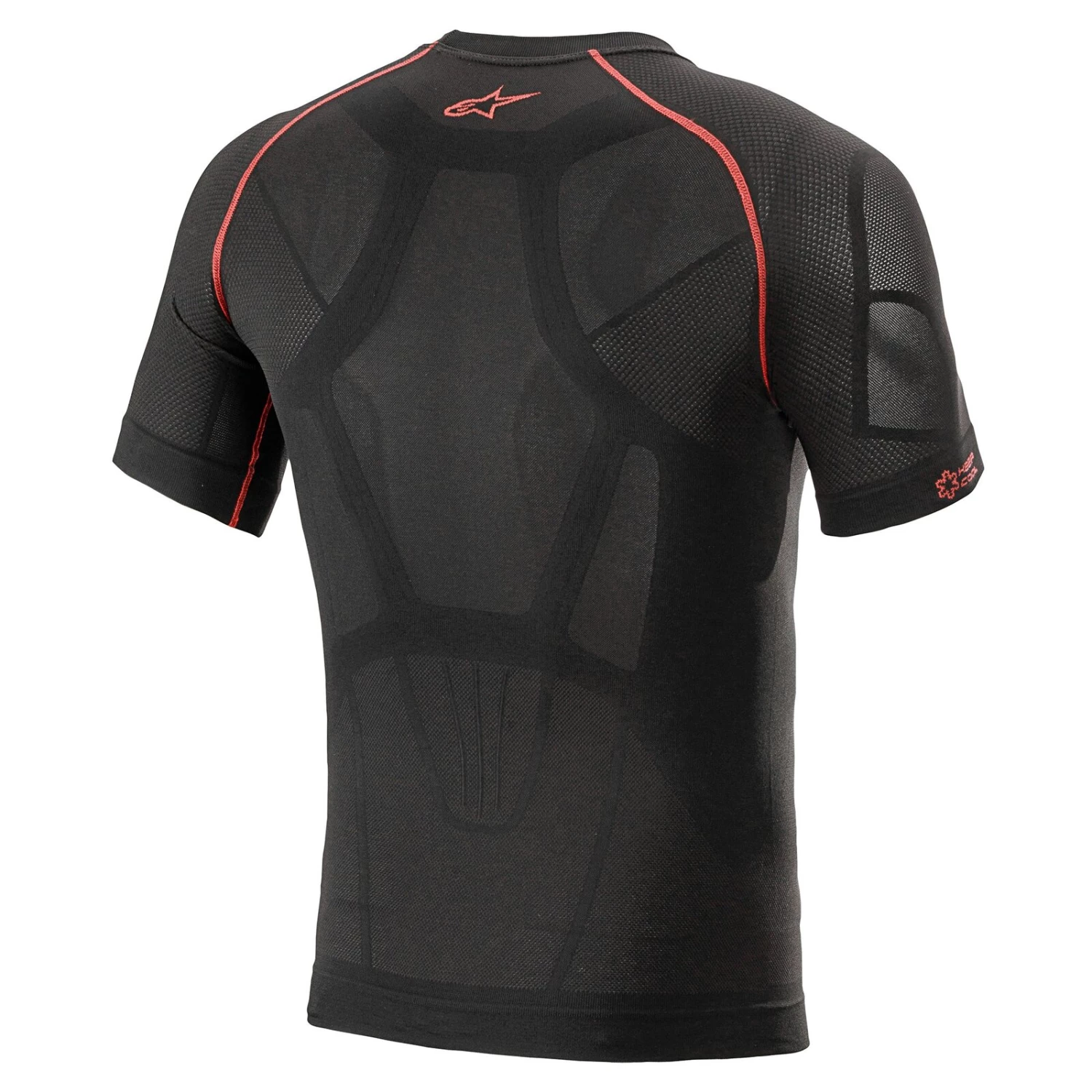 Alpinestars Ride Tech V2 Black/Red Short Sleeve Summer Top 2 Alpinestars Ride Tech V2 Black/Red Short Sleeve Summer Top - Image 2