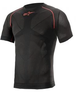 Alpinestars Ride Tech V2 Black/Red Short Sleeve Summer Top