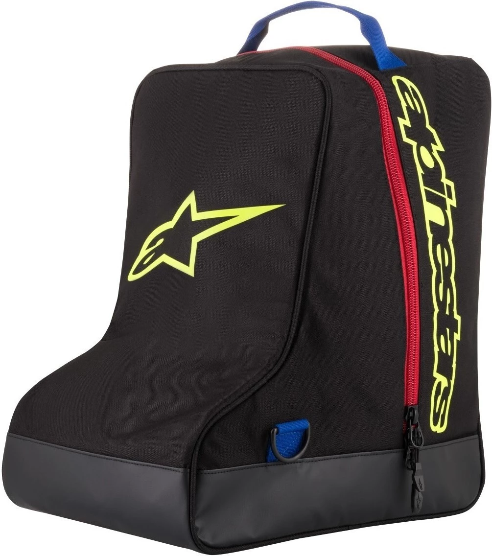 Alpinestars Black/Fluro Yellow/Blue/Red Boot Bag (43 x 37 x 26cm) 1 Alpinestars Black/Fluro Yellow/Blue/Red Boot Bag (43 x 37 x 26cm)