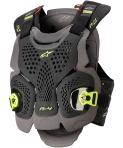 Alpinestars A4 Max Black/Anthracite/Fluro Yellow Chest Protector