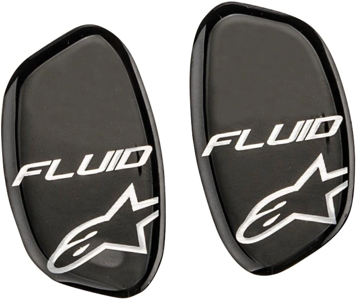 Alpinestars Replacement Fluid Tech Hinge Covers Set Black/Ocean 1 Alpinestars Replacement Fluid Tech Hinge Covers Set Black/Ocean