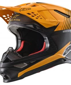 Alpinestars Supertech M10 Dyno Matte & Gloss Black/Carbon/Orange Helmet
