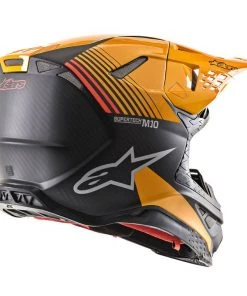 Alpinestars Supertech M10 Dyno Matte & Gloss Black/Carbon/Orange Helmet -Cheap Alpinestars Store AS83010191410 ALT1 HOST 3