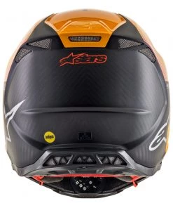 Alpinestars Supertech M10 Dyno Matte & Gloss Black/Carbon/Orange Helmet -Cheap Alpinestars Store AS83010191410 ALT1 HOST 4