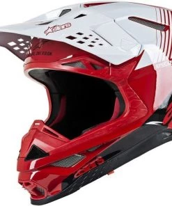 Alpinestars Supertech M10 Dyno Gloss Red/White Helmet
