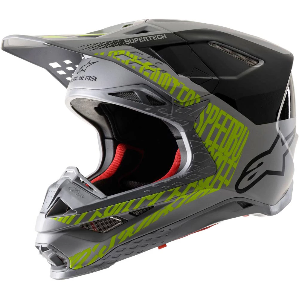 Alpinestars 2021 Supertech M8 Triple Silver/Black/Yellow Helmet 1 Alpinestars 2021 Supertech M8 Triple Silver/Black/Yellow Helmet