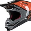 Alpinestars Supertech M8 Triple Orange/Grey/Black Helmet