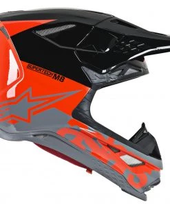 Alpinestars Supertech M8 Radium Fluro Red/Black/Grey Helmet -Cheap Alpinestars Store AS83014193183 ALT1 HOST 2