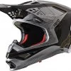 Alpinestars Supertech M10 Alloy Matte & Gloss Silver/Black/Carbon/Gold Helmet