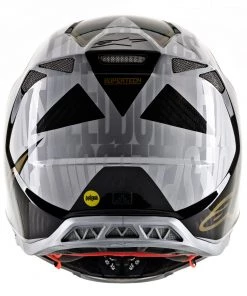 Alpinestars Supertech M10 Alloy Matte & Gloss Silver/Black/Carbon/Gold Helmet -Cheap Alpinestars Store AS83016201909 ALT1 HOST 4