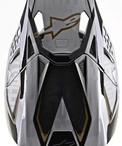 Alpinestars Supertech M10 Alloy Matte & Gloss Silver/Black/Carbon/Gold Helmet -Cheap Alpinestars Store AS83016201909 ALT1 HOST 5