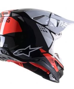 Alpinestars Supertech M8 Factory Black/White/Fluro Red Helmet -Cheap Alpinestars Store AS830222212335 ALT1 HOST 2