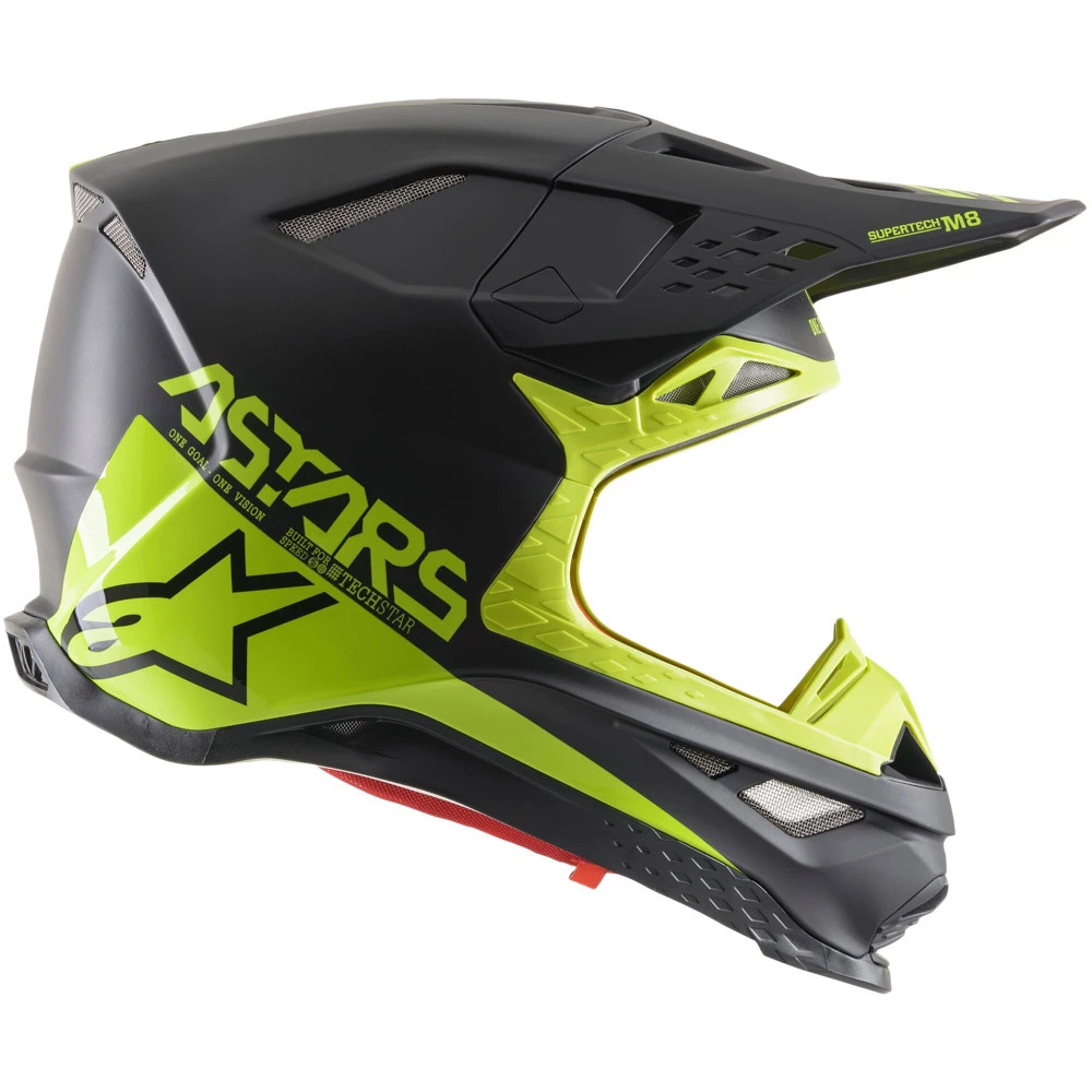 Alpinestars 2021 Supertech M8 Echo Black/Yellow Helmet 4 Alpinestars 2021 Supertech M8 Echo Black/Yellow Helmet - Image 4