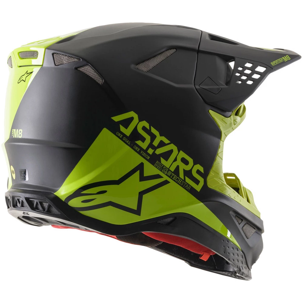 Alpinestars 2021 Supertech M8 Echo Black/Yellow Helmet 5 Alpinestars 2021 Supertech M8 Echo Black/Yellow Helmet - Image 5