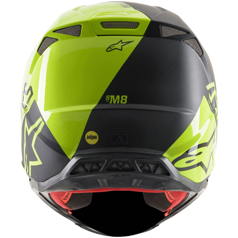 Alpinestars 2021 Supertech M8 Echo Black/Yellow Helmet 6 Alpinestars 2021 Supertech M8 Echo Black/Yellow Helmet - Image 6