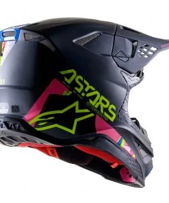 Alpinestars Supertech M8 Echo Black/Blue/Fluro Yellow/Fluro Pink Helmet 5 Alpinestars Supertech M8 Echo Black/Blue/Fluro Yellow/Fluro Pink Helmet -Cheap Alpinestars Store AS830252117595 ALT1 HOST 2