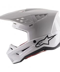 Alpinestars 2021 SM5 Solid Gloss White Helmet