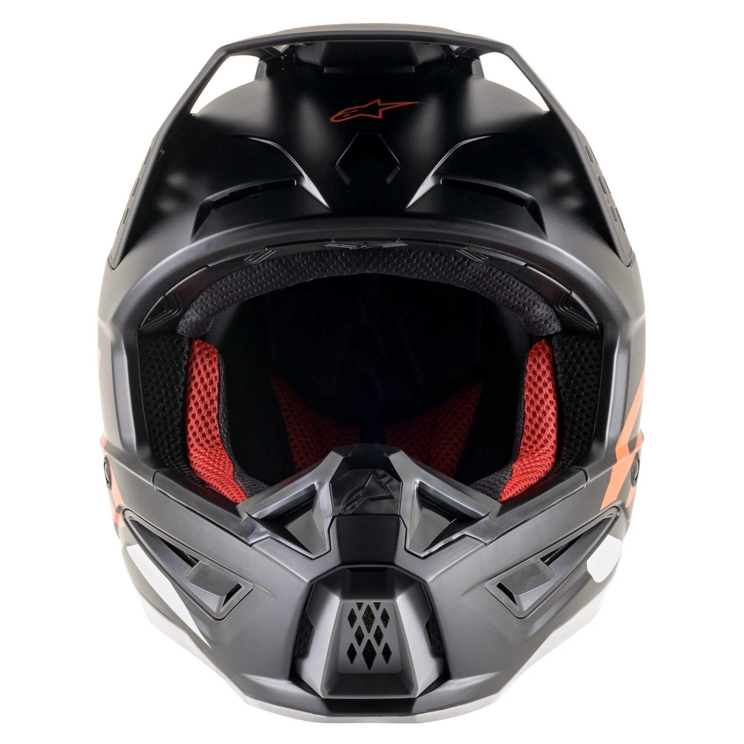 Alpinestars 2021 SM5 Compass Matte Black/Fluro Orange Helmet 2 Alpinestars 2021 SM5 Compass Matte Black/Fluro Orange Helmet - Image 2