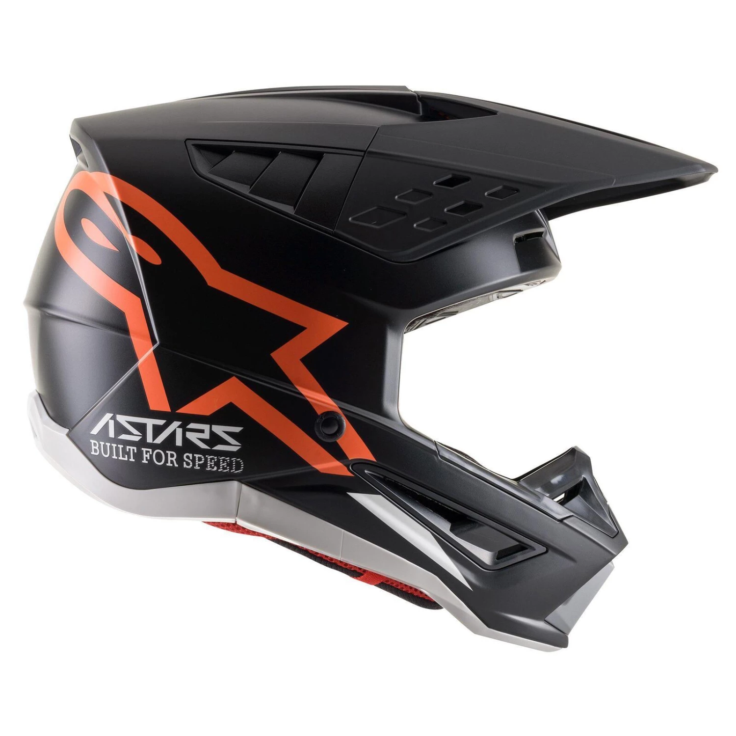 Alpinestars 2021 SM5 Compass Matte Black/Fluro Orange Helmet 3 Alpinestars 2021 SM5 Compass Matte Black/Fluro Orange Helmet - Image 3